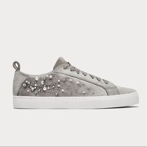 Zara velvet sneakers